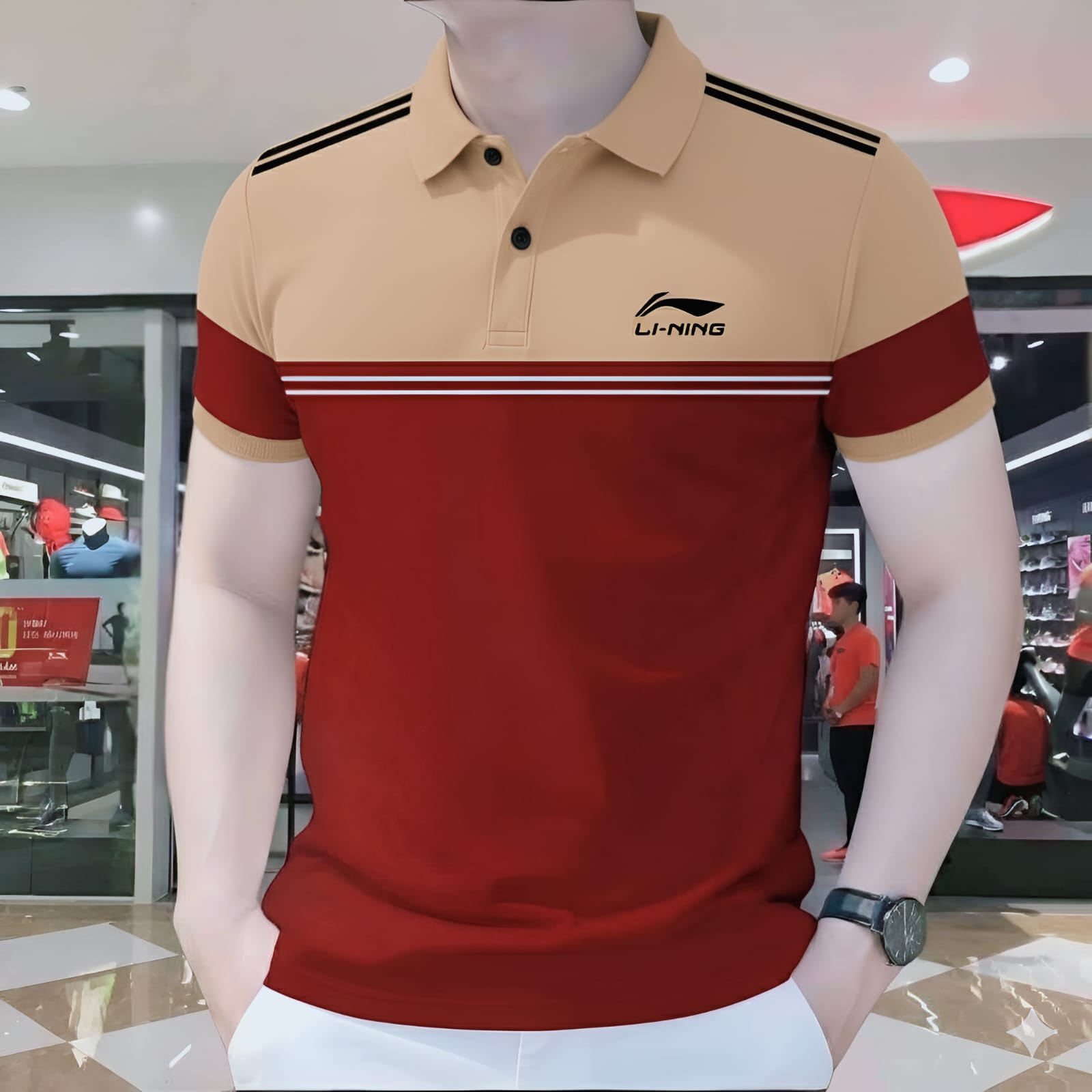 প্রিমিয়াম পিকে কটন পোলো শার্ট (Code: RJ-Biscuit-Maroon-2-Step)